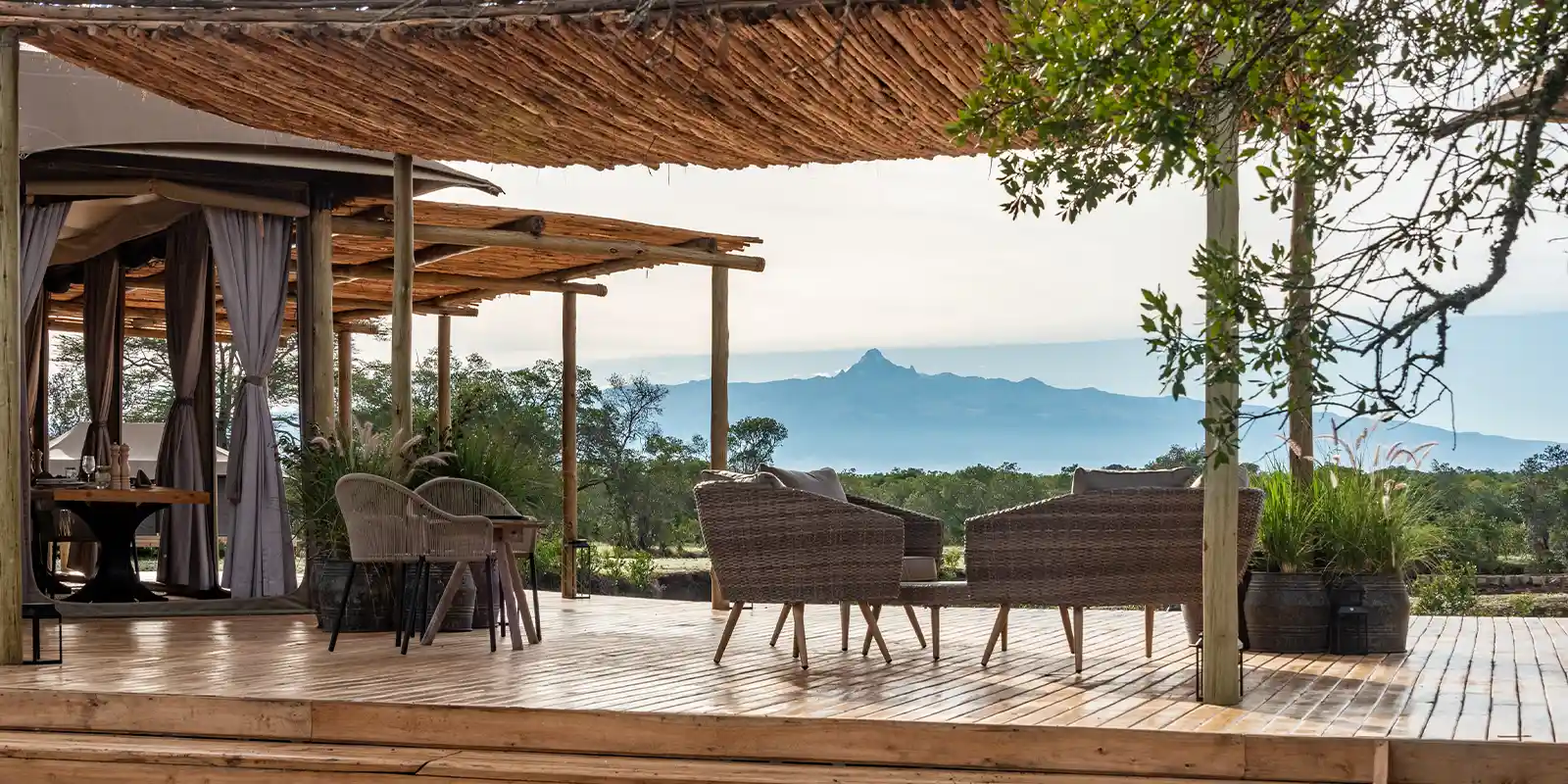 View from The River Lodge, Ol Pejeta Conservancy, Kenya.