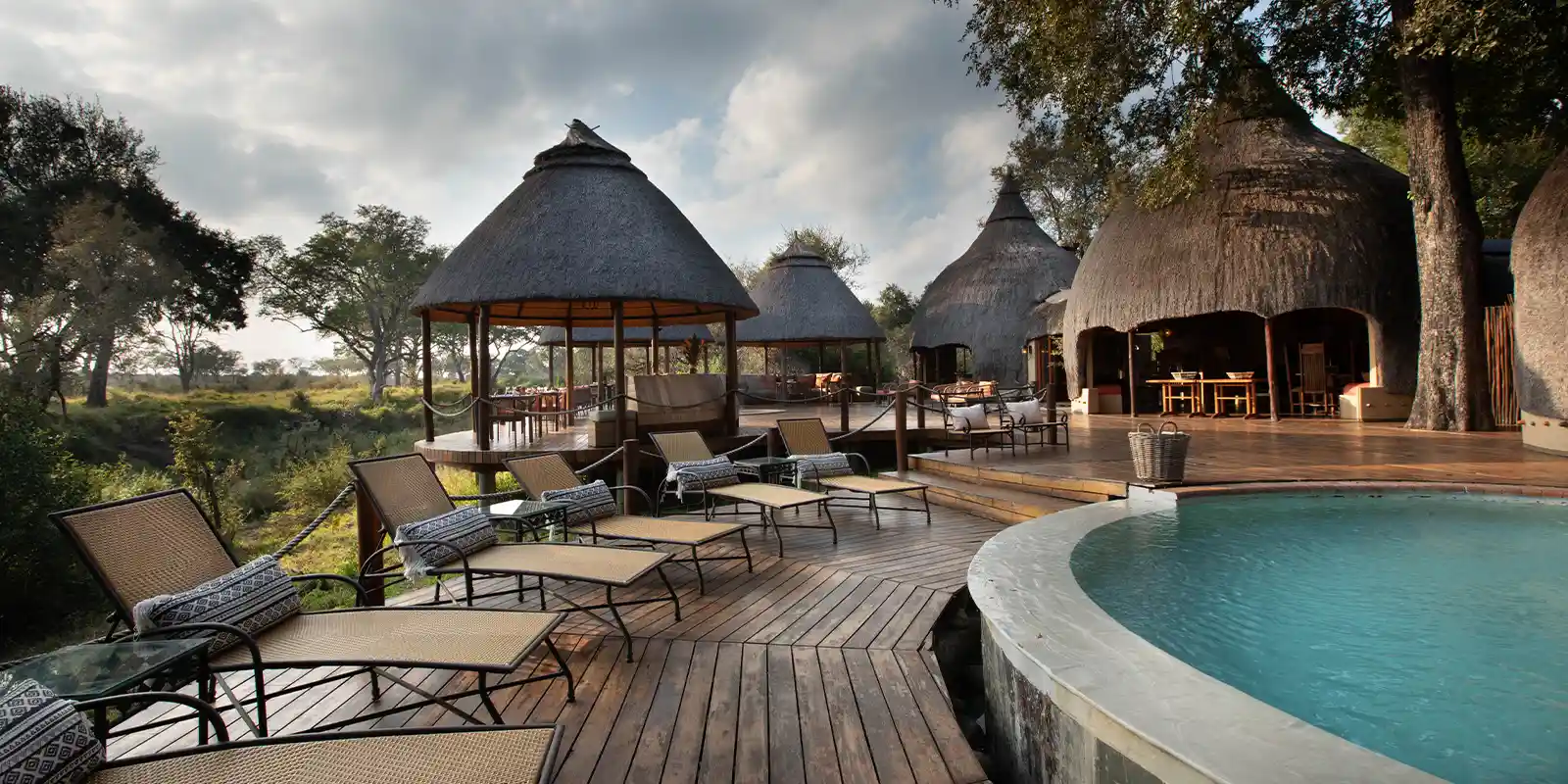 Swimming pool at Hoyo Hoyo Safari Lodge in Kruger National Park, South Africa.