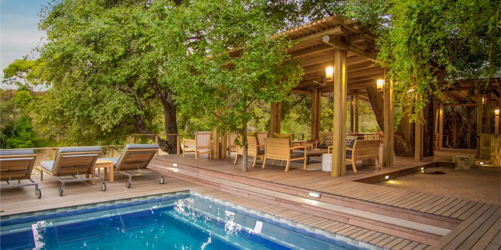 Swimming pool at Bateleur Safari Camp in South Africa