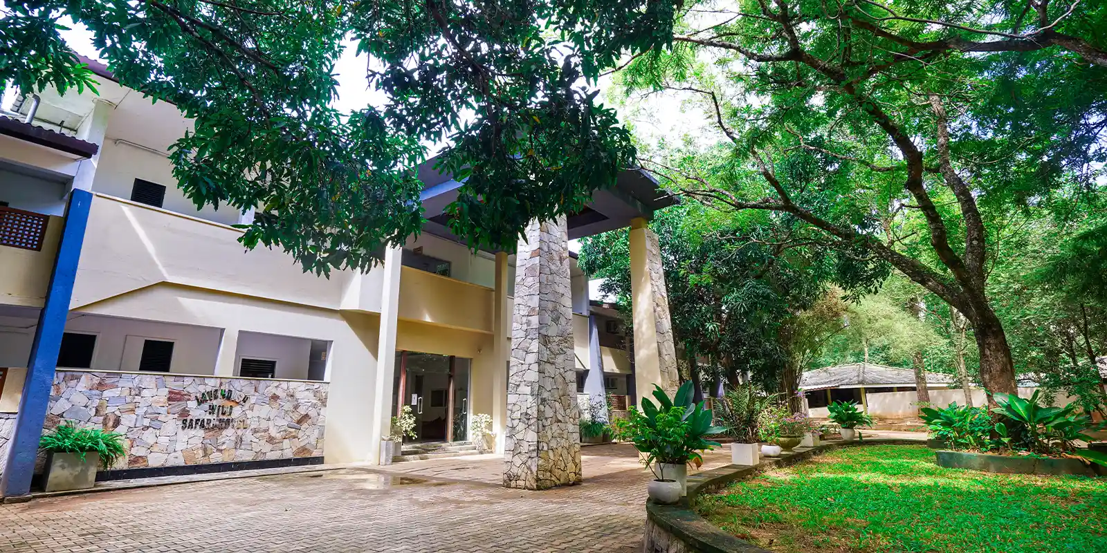 Exterior view of Lavendish Wild Safari, Sri Lanka.