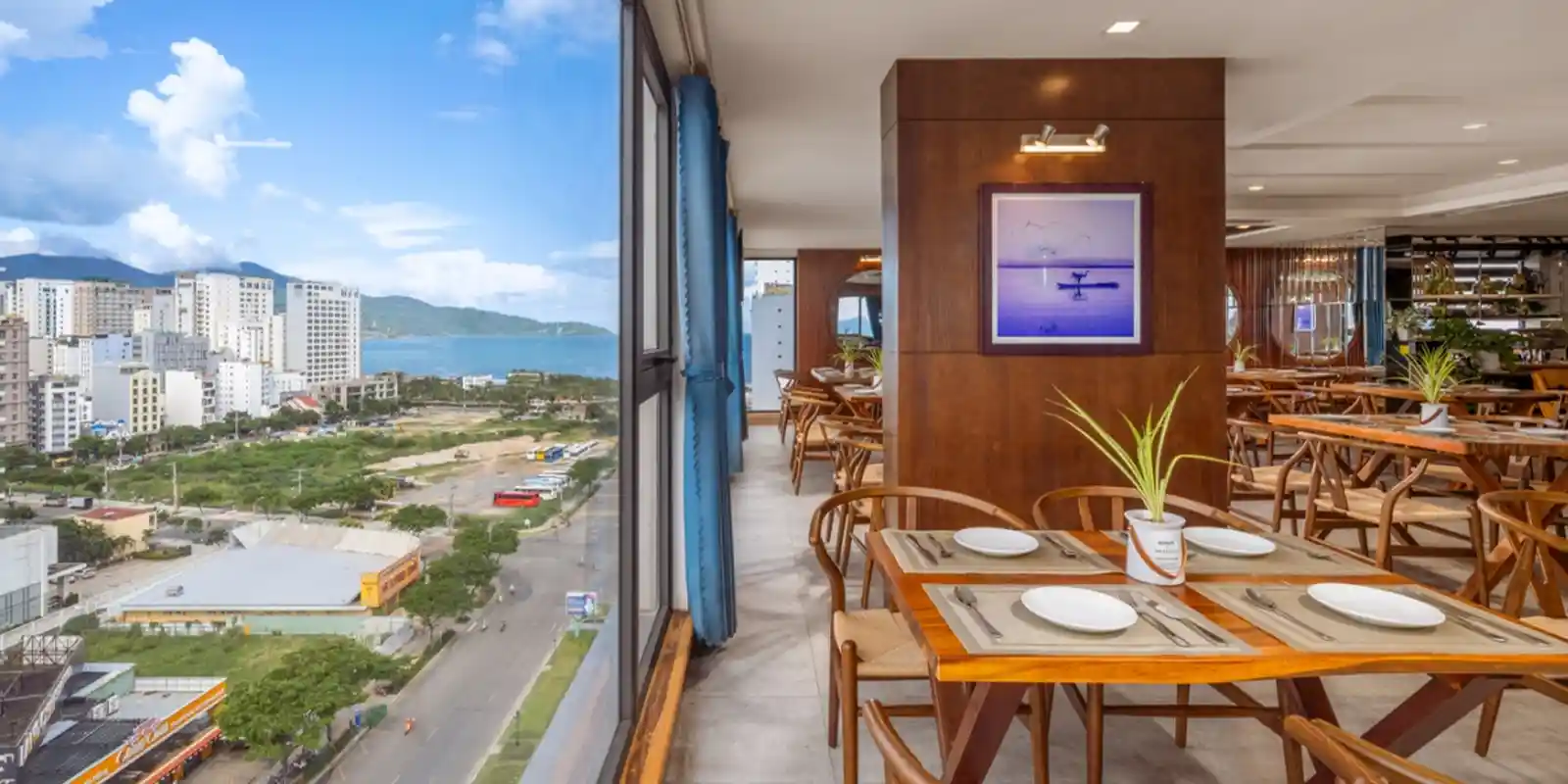 The restaurant at White Sand Boutique Hotel, Vietnam