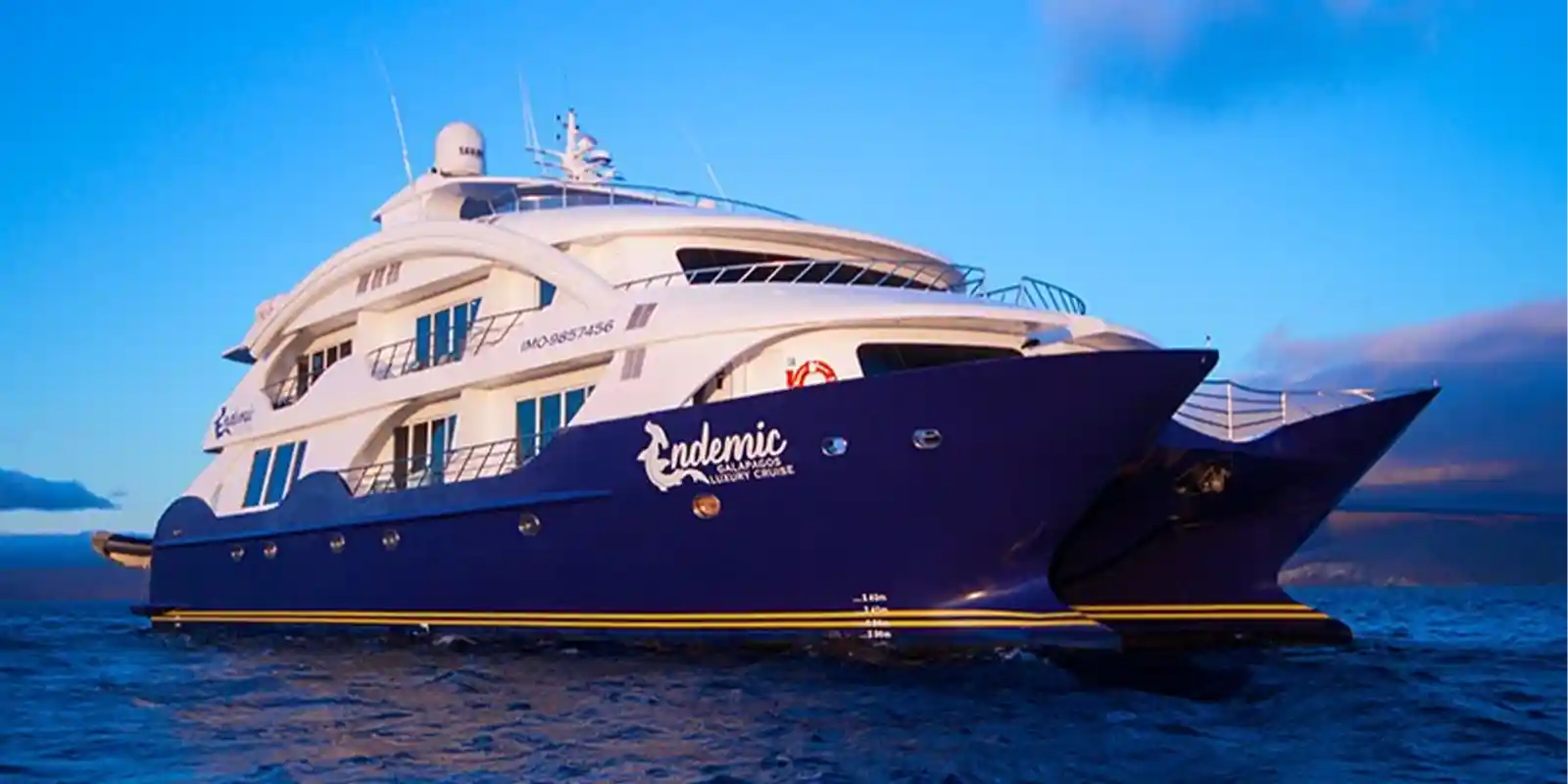 Endemic cruise boat in the Galapagos Islands