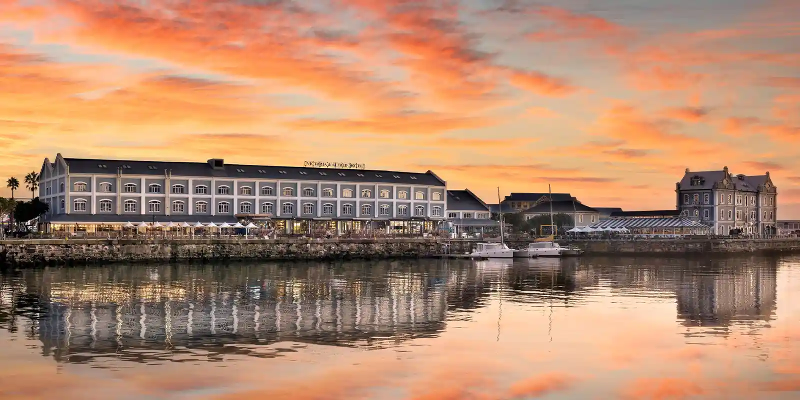 Exterior view of the Victoria & Alfred Hotel, Cape Town, South Africa