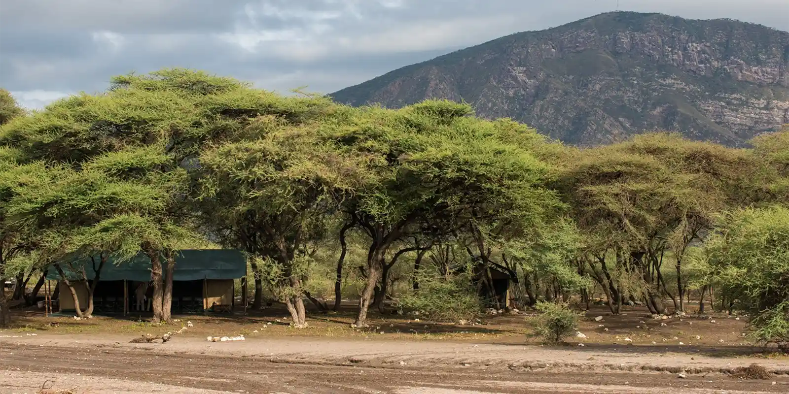 External view of Salei Plains Mobile Tented Camp.
