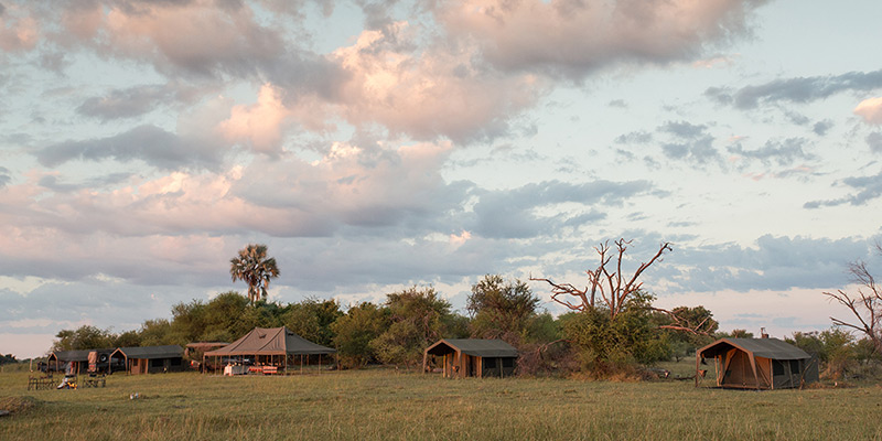 Tents at Bush Lark Mobile Tented Camp, Botswana