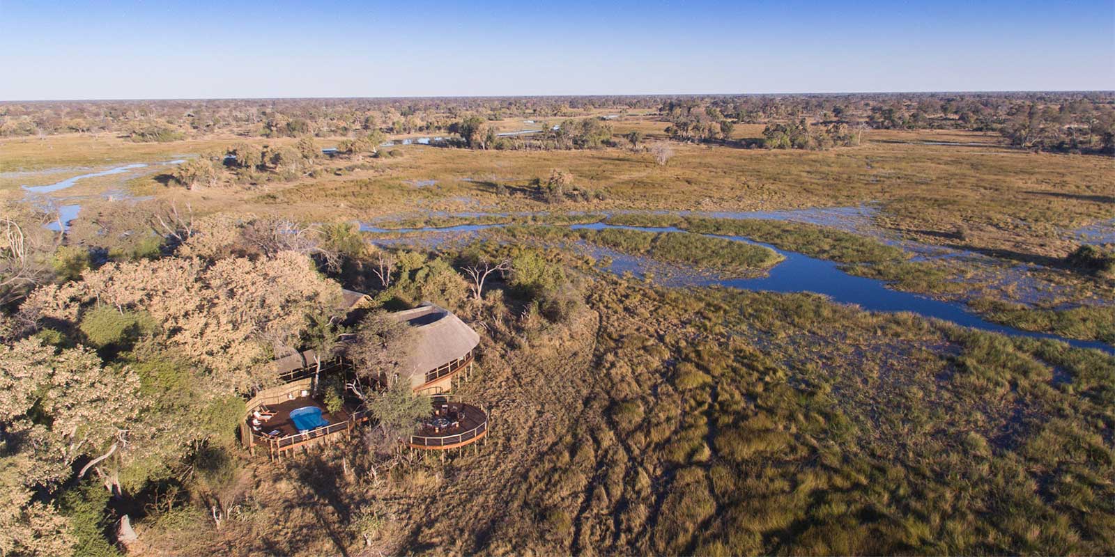 Aerial of Mma Dinare in Botswana
