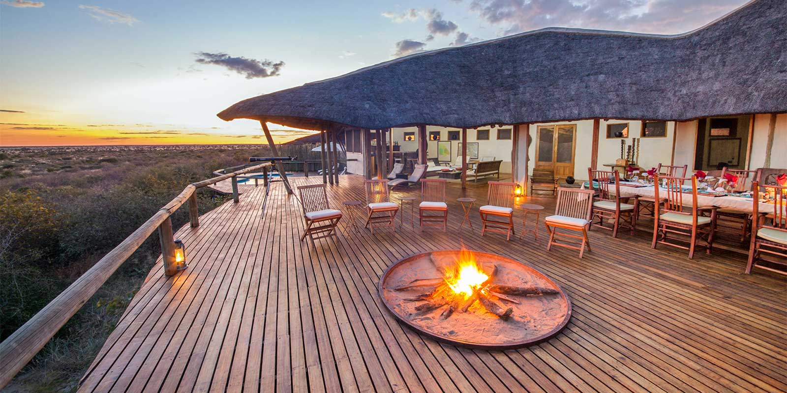 Tau Pan camp in Central Kalahari Game Reserve, Botswana