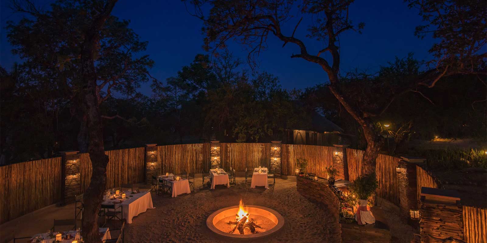 Boma at Inyati Game Lodge in Sabi Sands Nature Reserve, South Africa