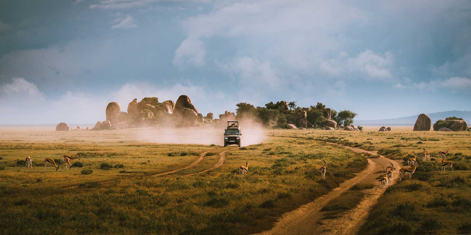 Vehicle safari near Kirurumu Serengeti North Camp in Tanzania