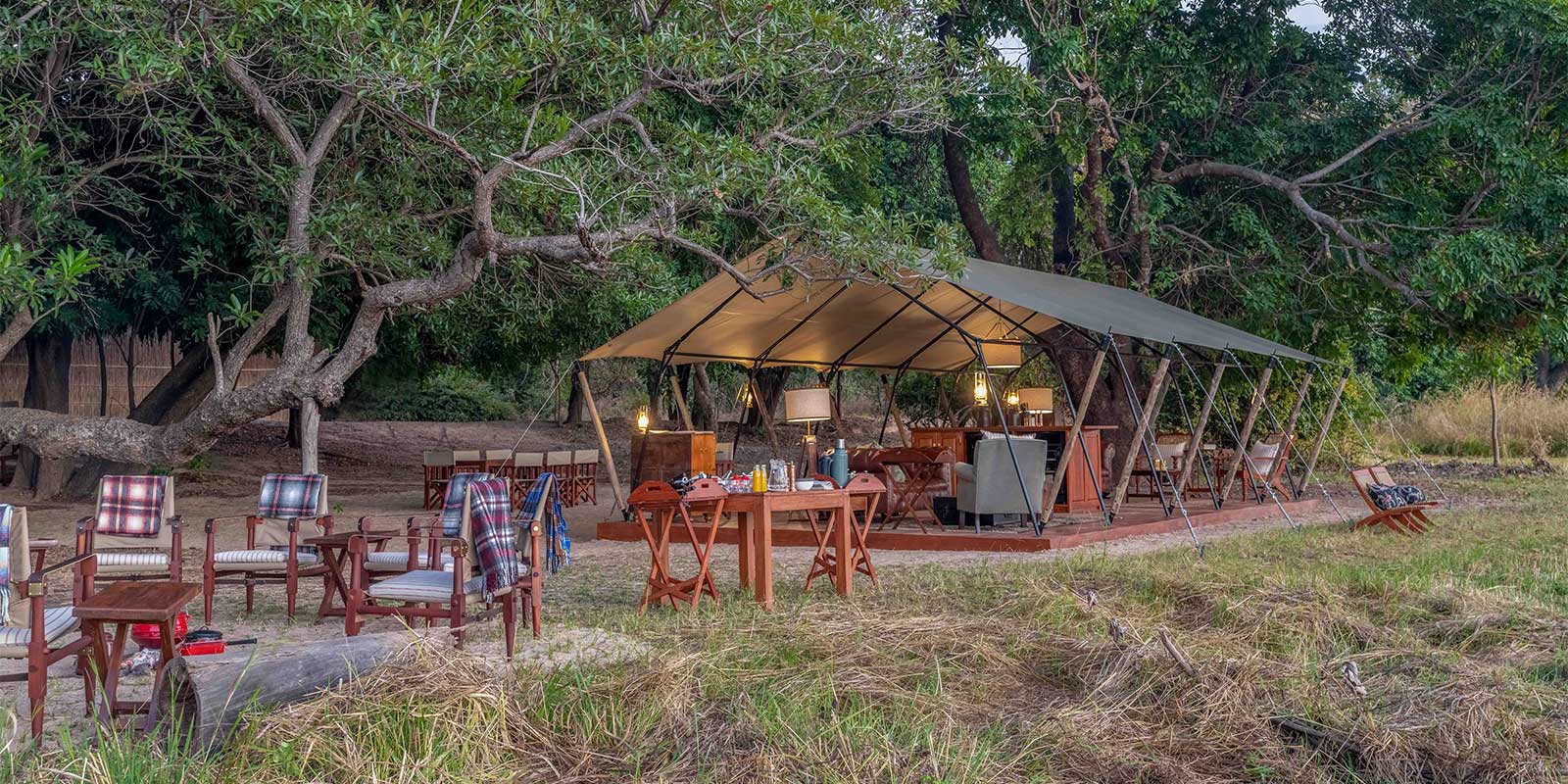Luwi Camp in South Luangwa National Park, Zambia.