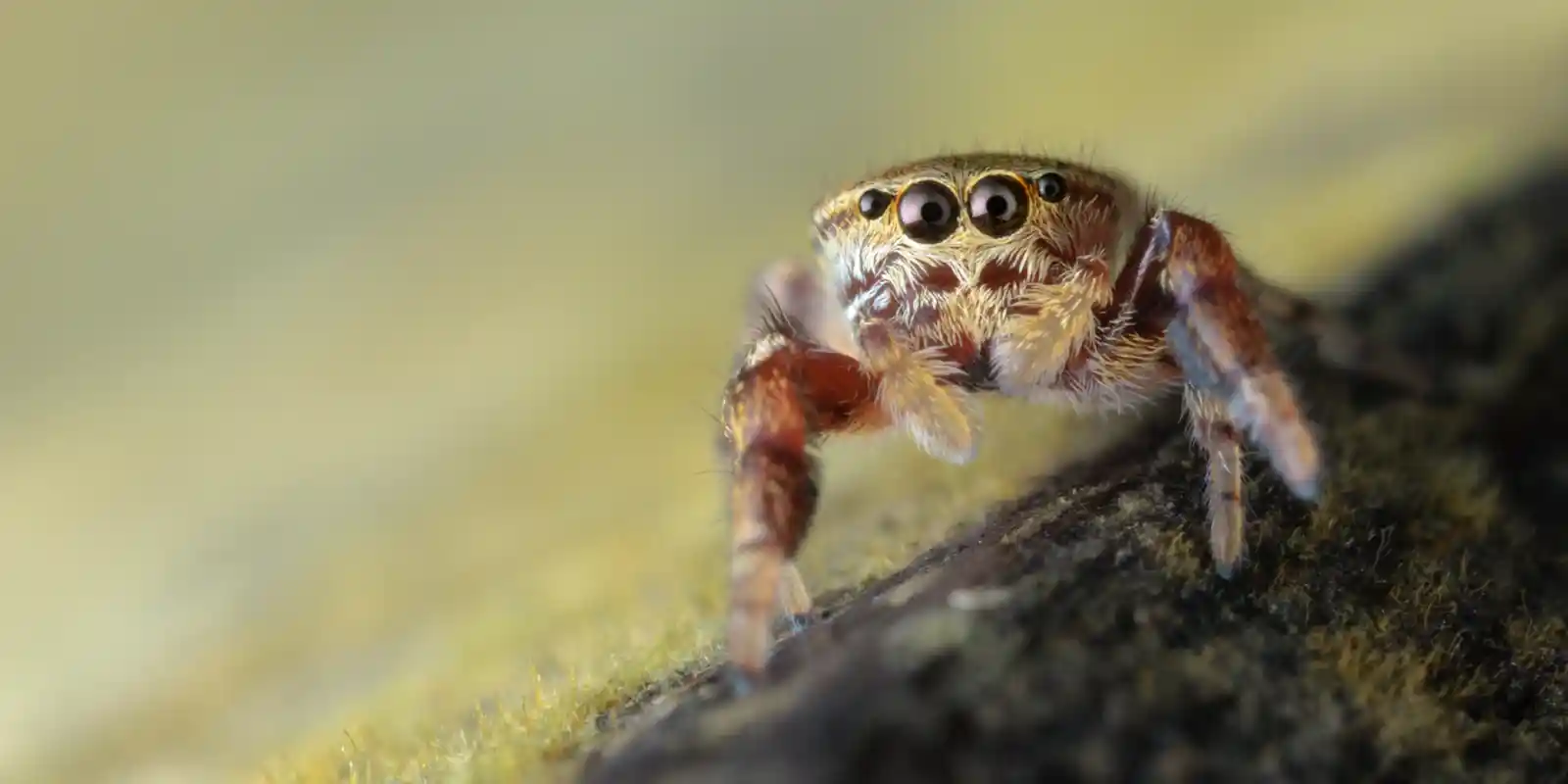 Jumping spider in Kinabatangan River, Borneo.