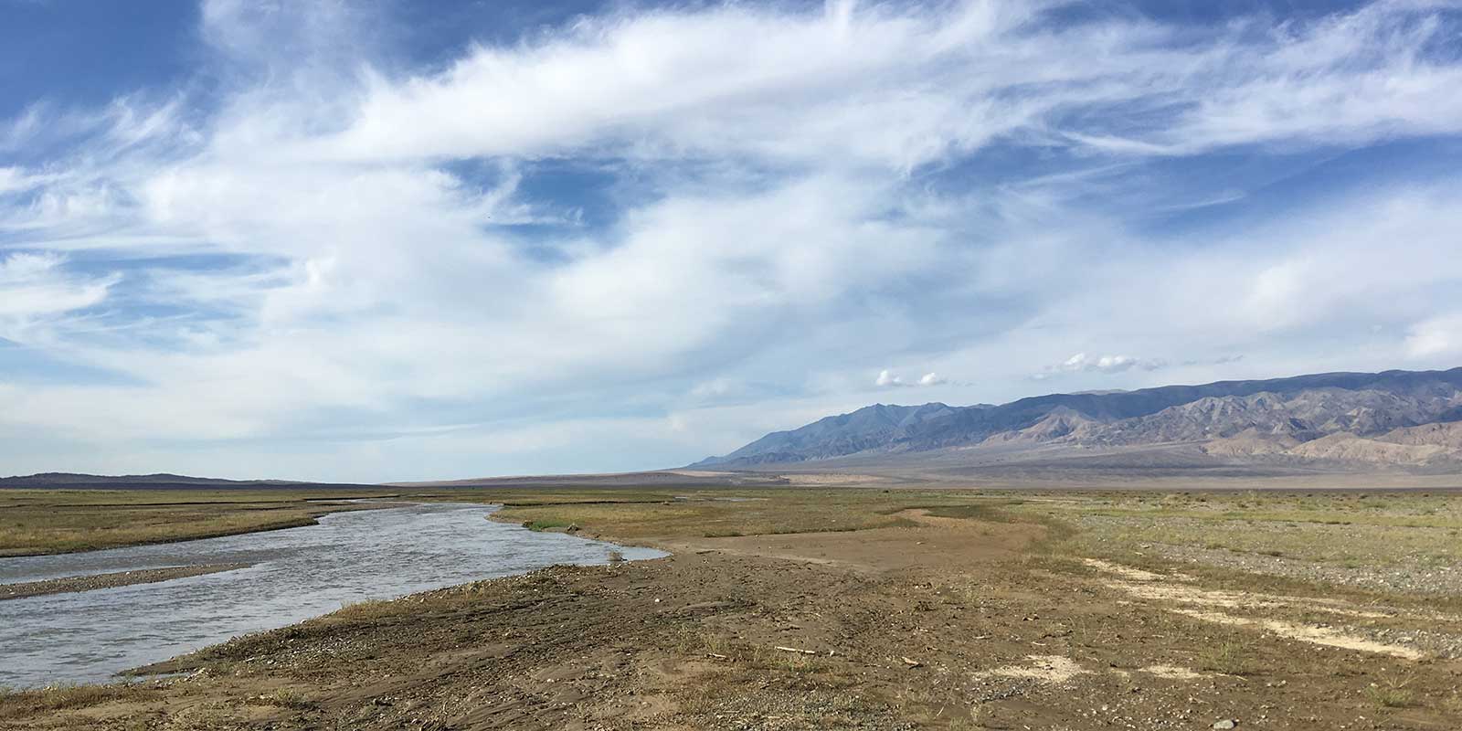 Desert in Khovd, Mongolia.