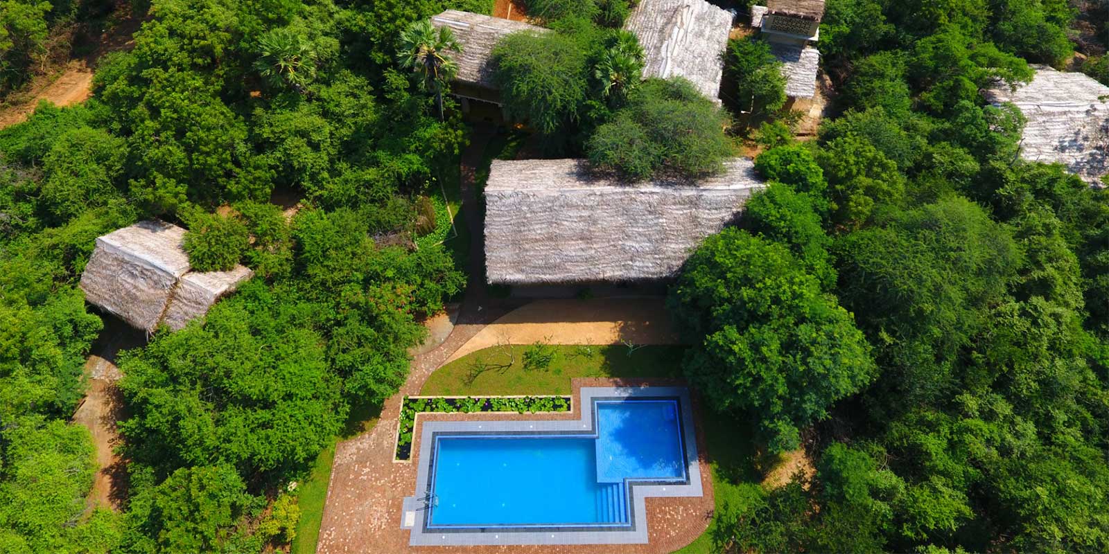 Swimming pool at Cloud 9 Resort in Wilpattu National Park, Sri Lanka