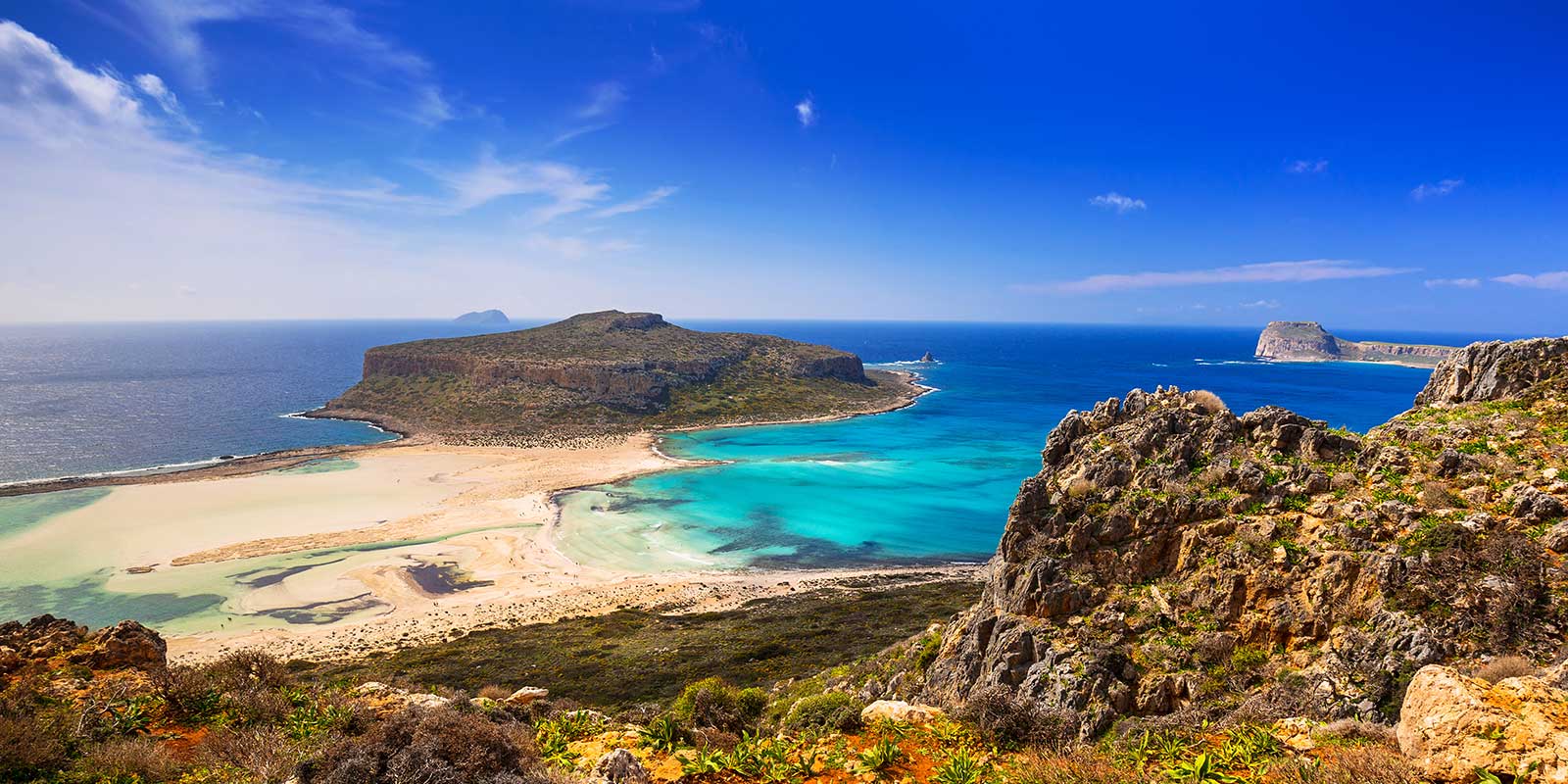 Balos beach in Crete, Greece