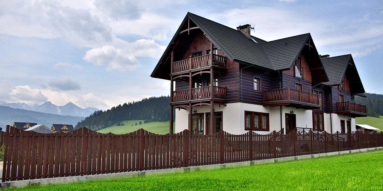 Exterior of Pensjonat Spiski in Pieniny Mountains, Poland