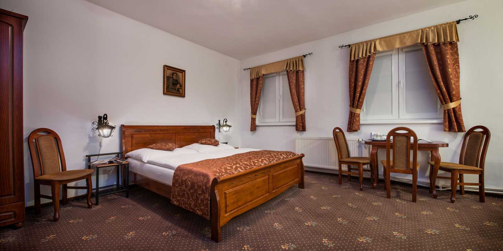 Bedroom at Svatojansky Kastiel, Slovakia