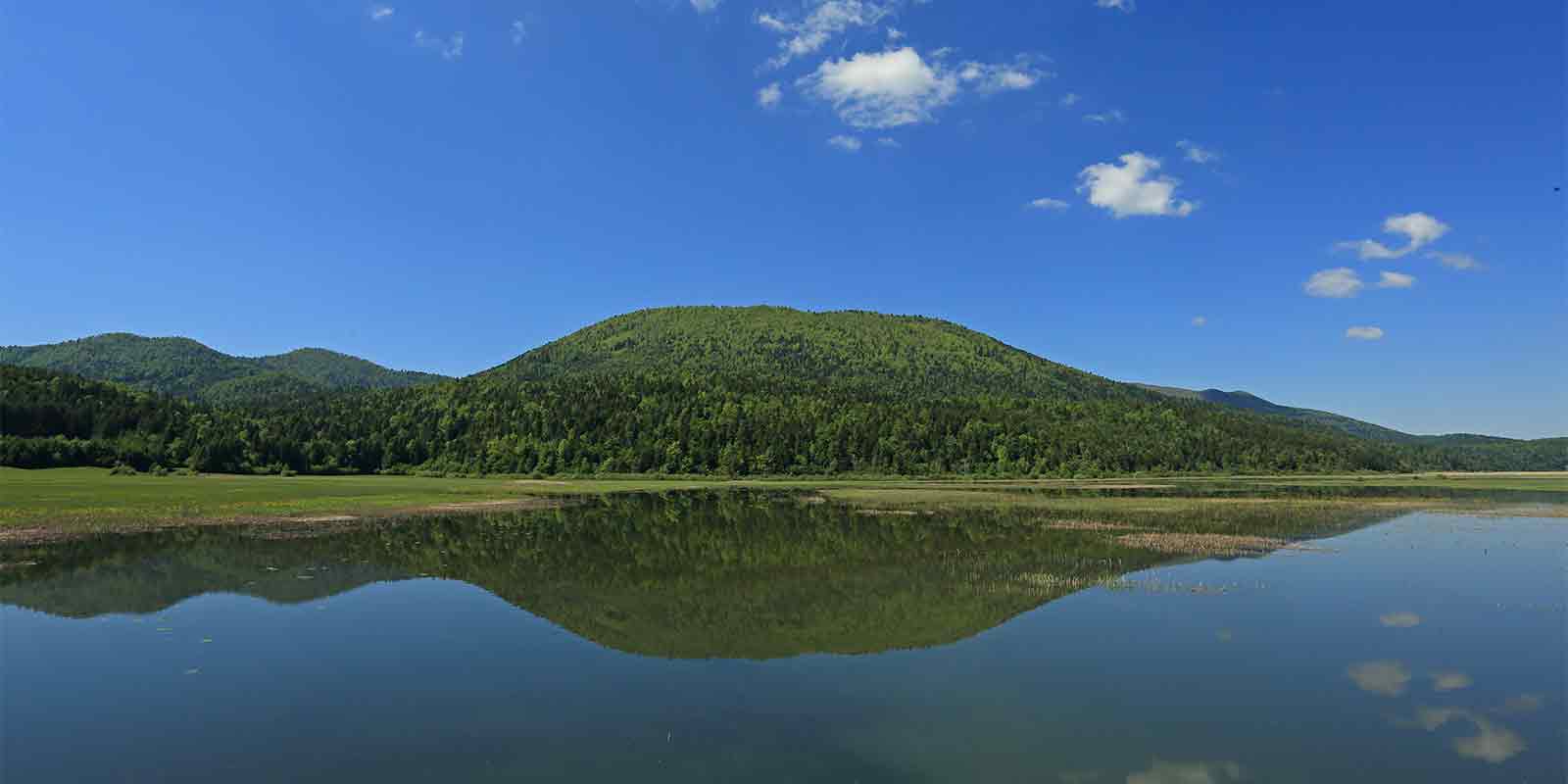 Lake Cerknica in the Dinaric Alps, Slovenia