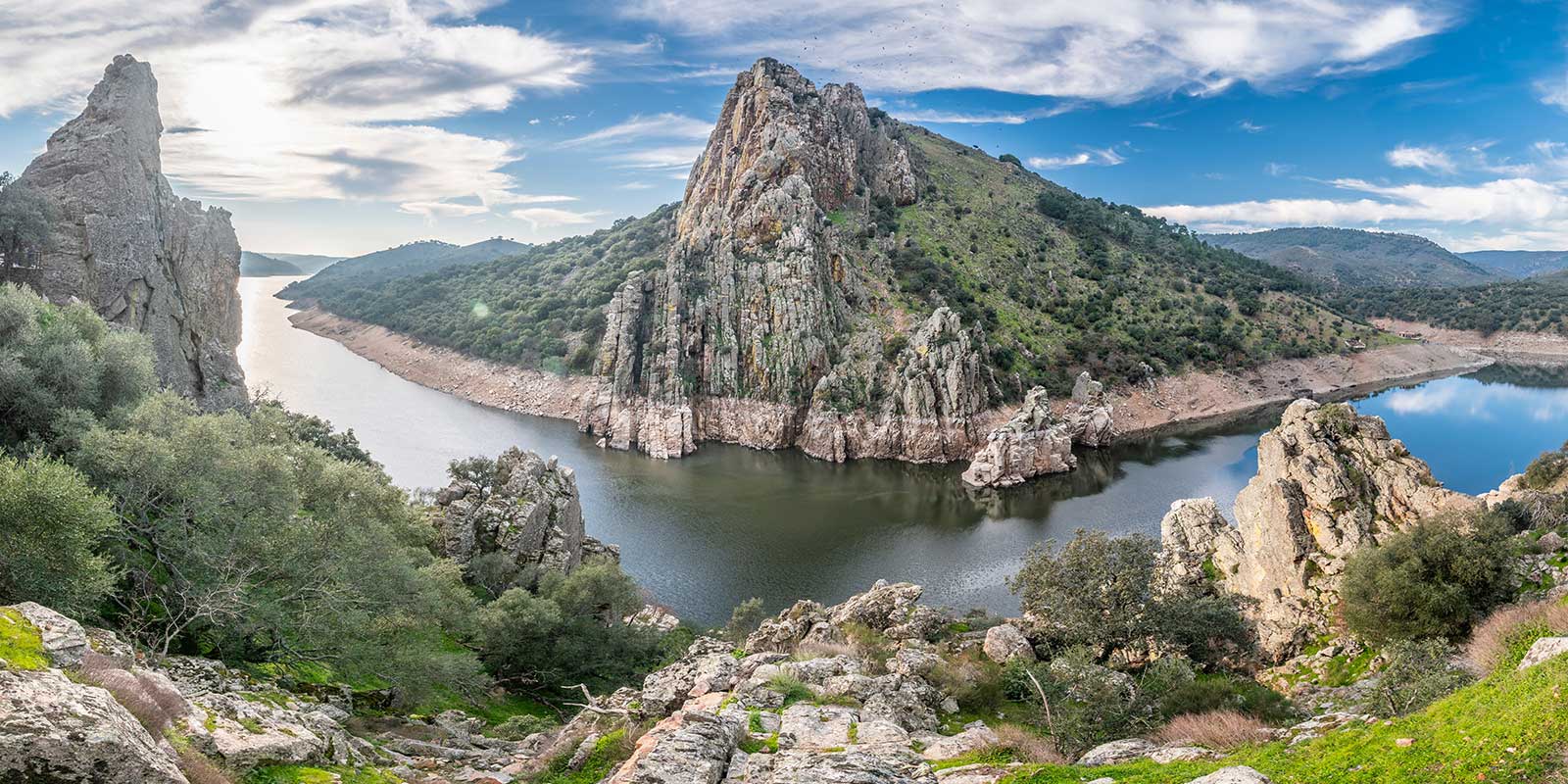 Extremadura and Tajo river in Monfrague National Park, Spain