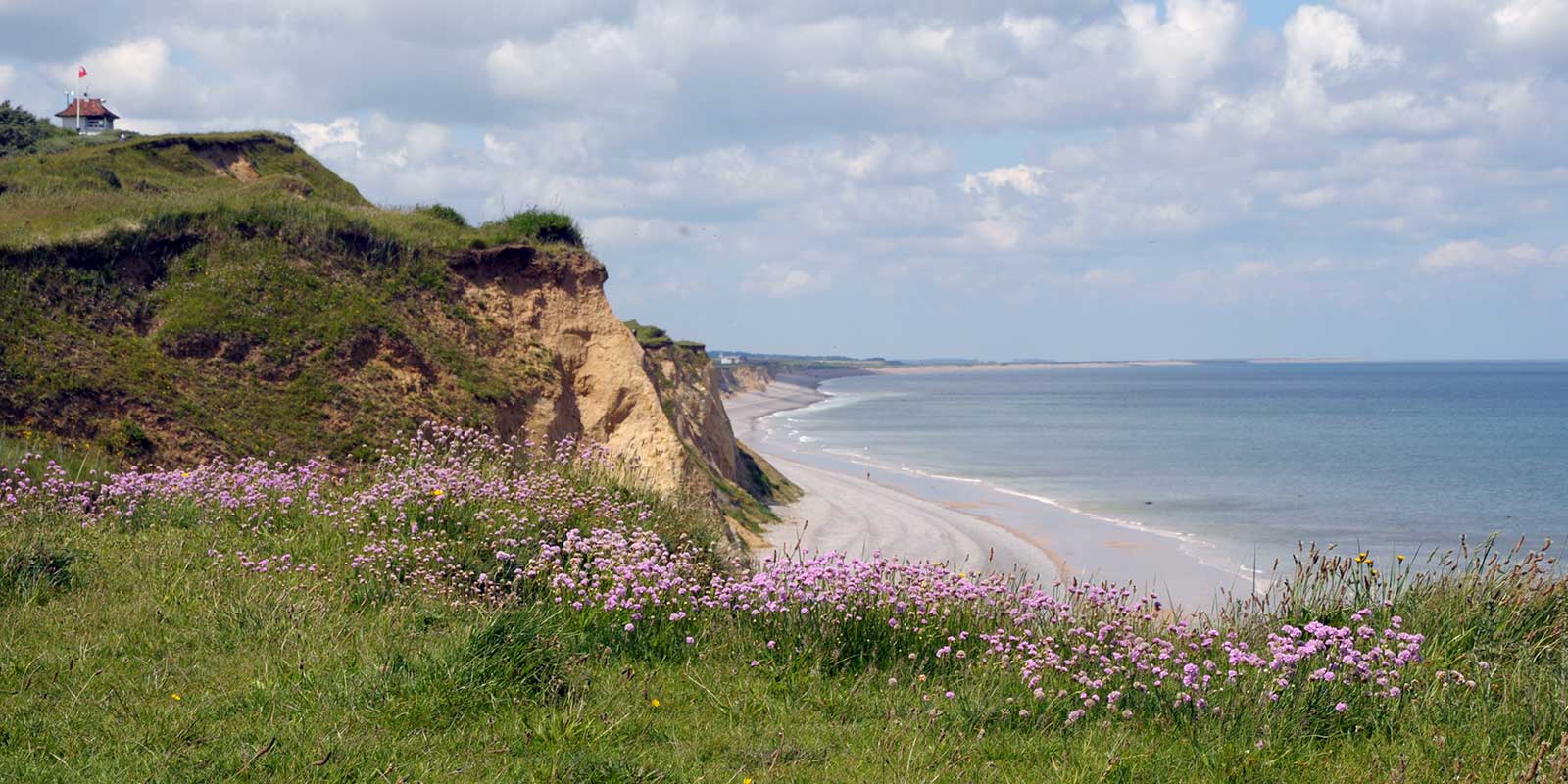 Sheringham coastal path on the North Norfolk coast