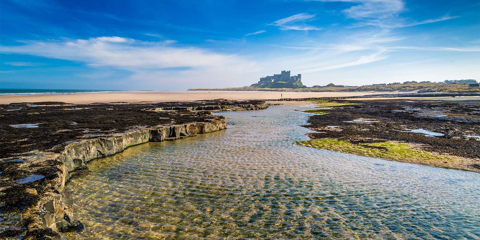 Bamburgh Castle in Northumberland