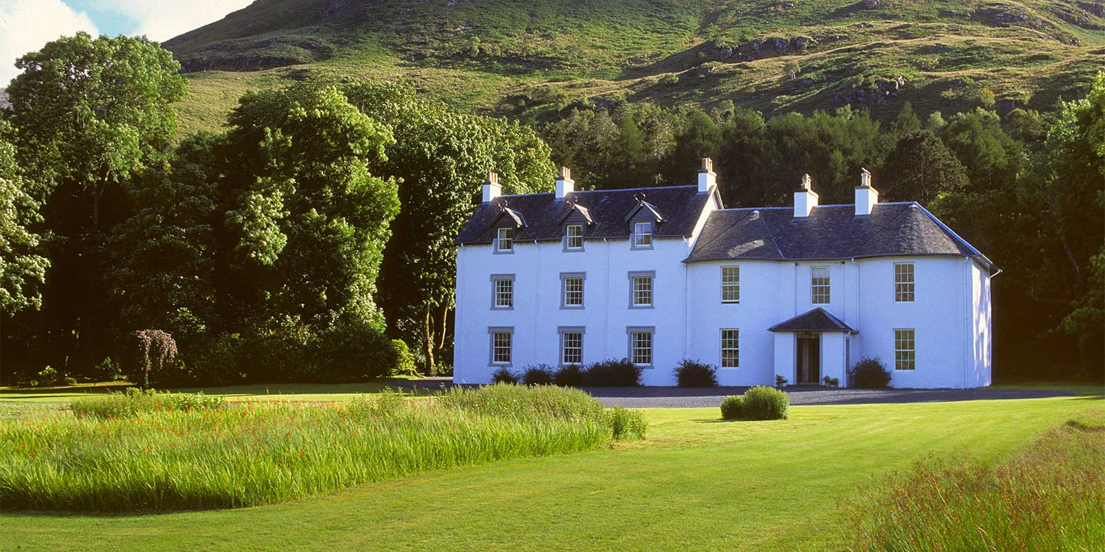Exterior of Knock House in Isle of Mull, Scotland