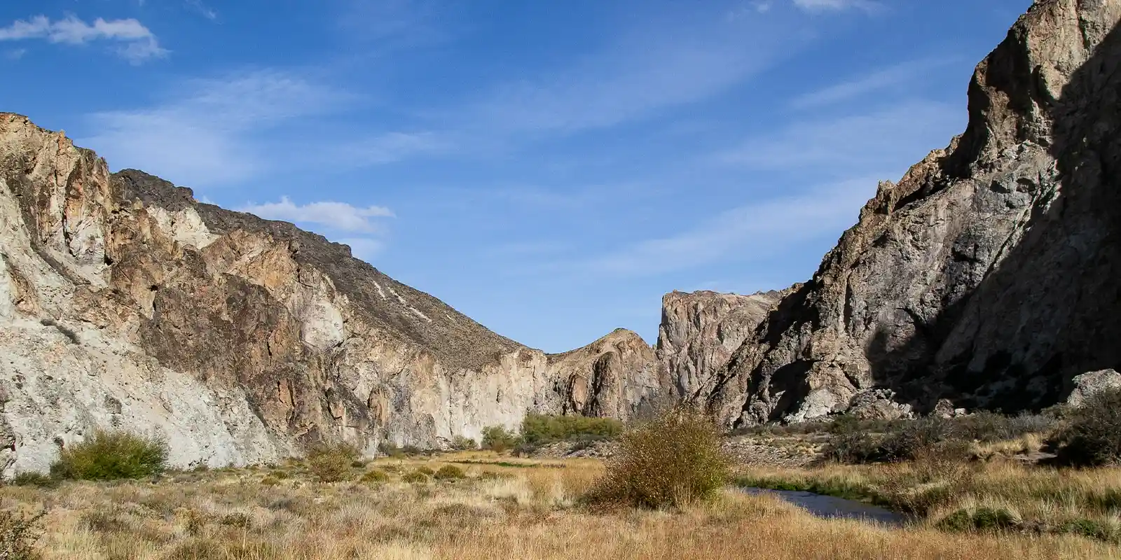 Mountain landscape in Parque Pategonia, Argentina.