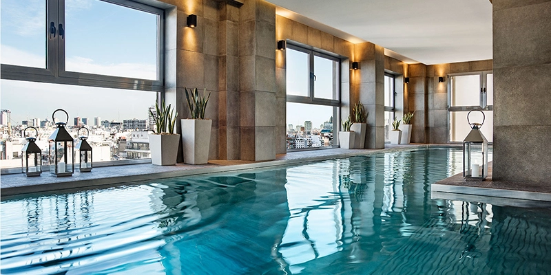 Swimming pool at The Alvear Palace Hotel in Buenos Aires, Argentina