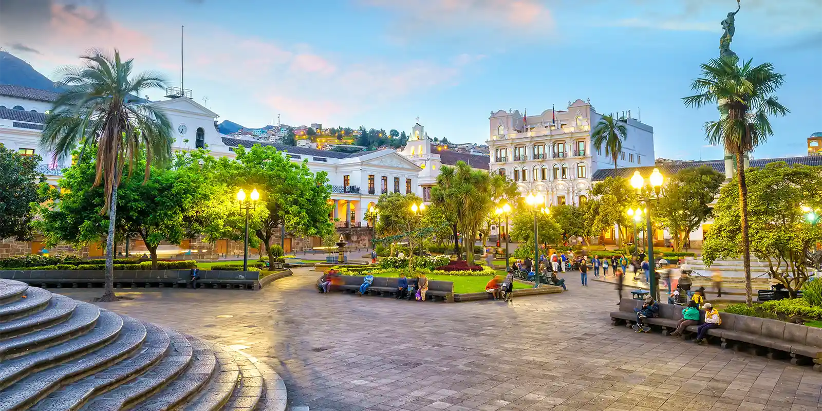Plaza Grande in Quito Old Town, Ecuador