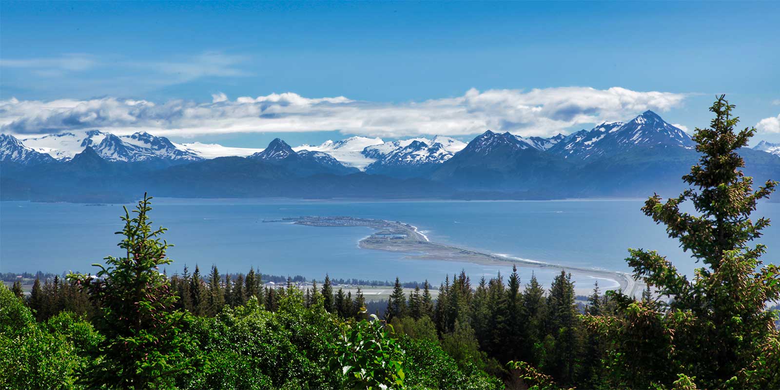 Aerial of Homer, Alaska