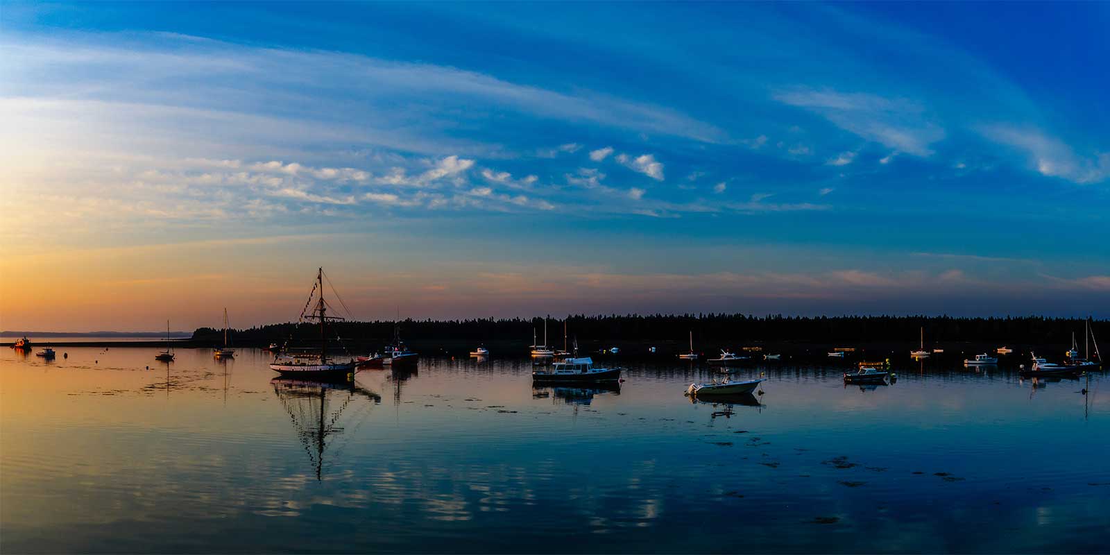 Panorama of St Andrews in Canada