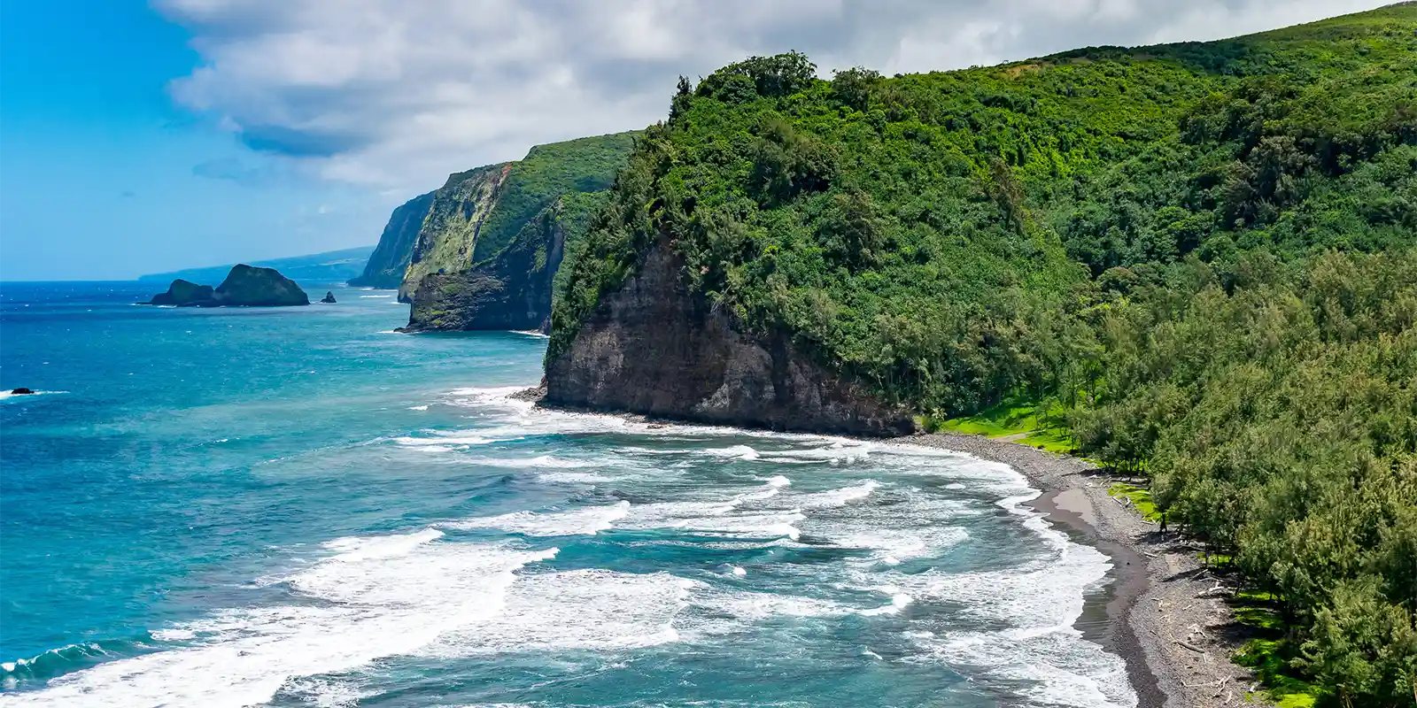 Polulu Beach in Hawaii
