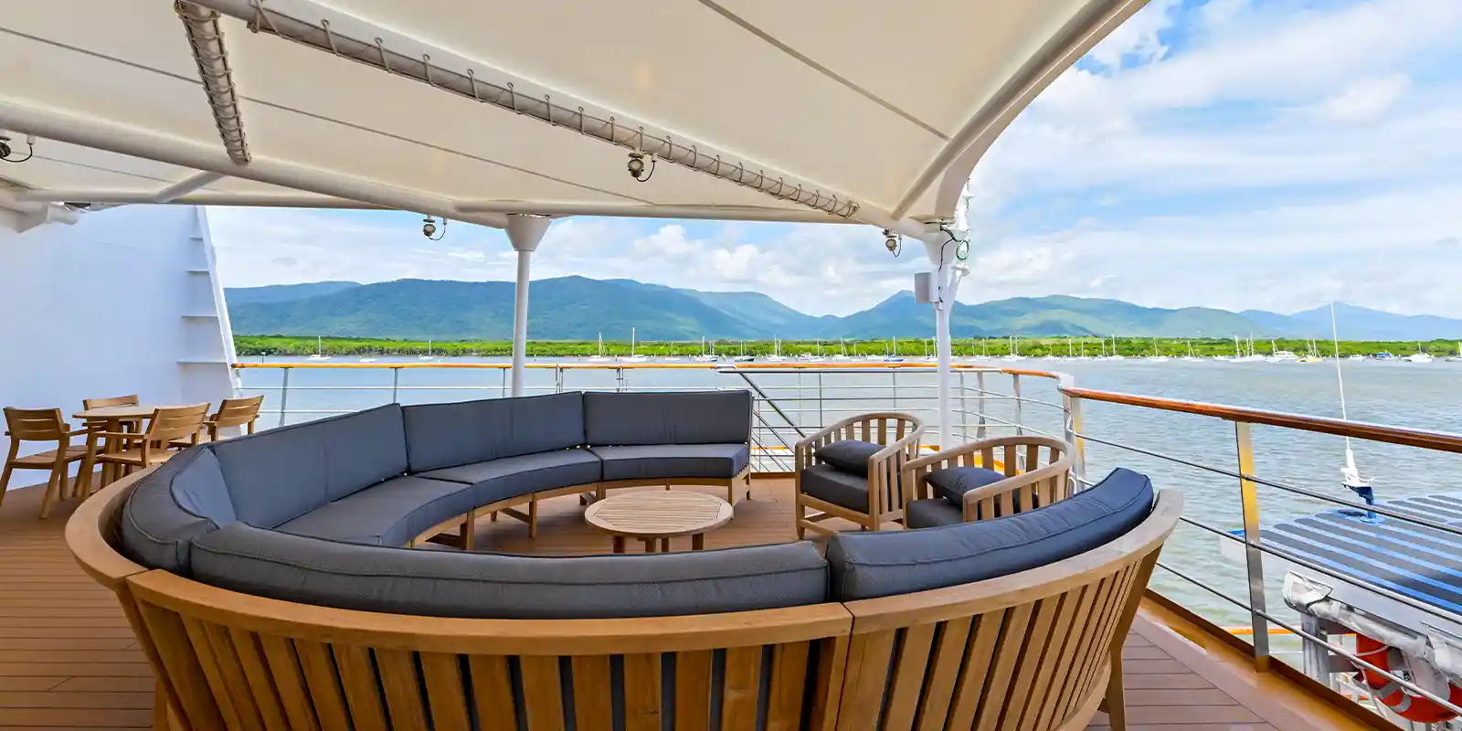 The sundeck on board Coral Geographer, Australia.