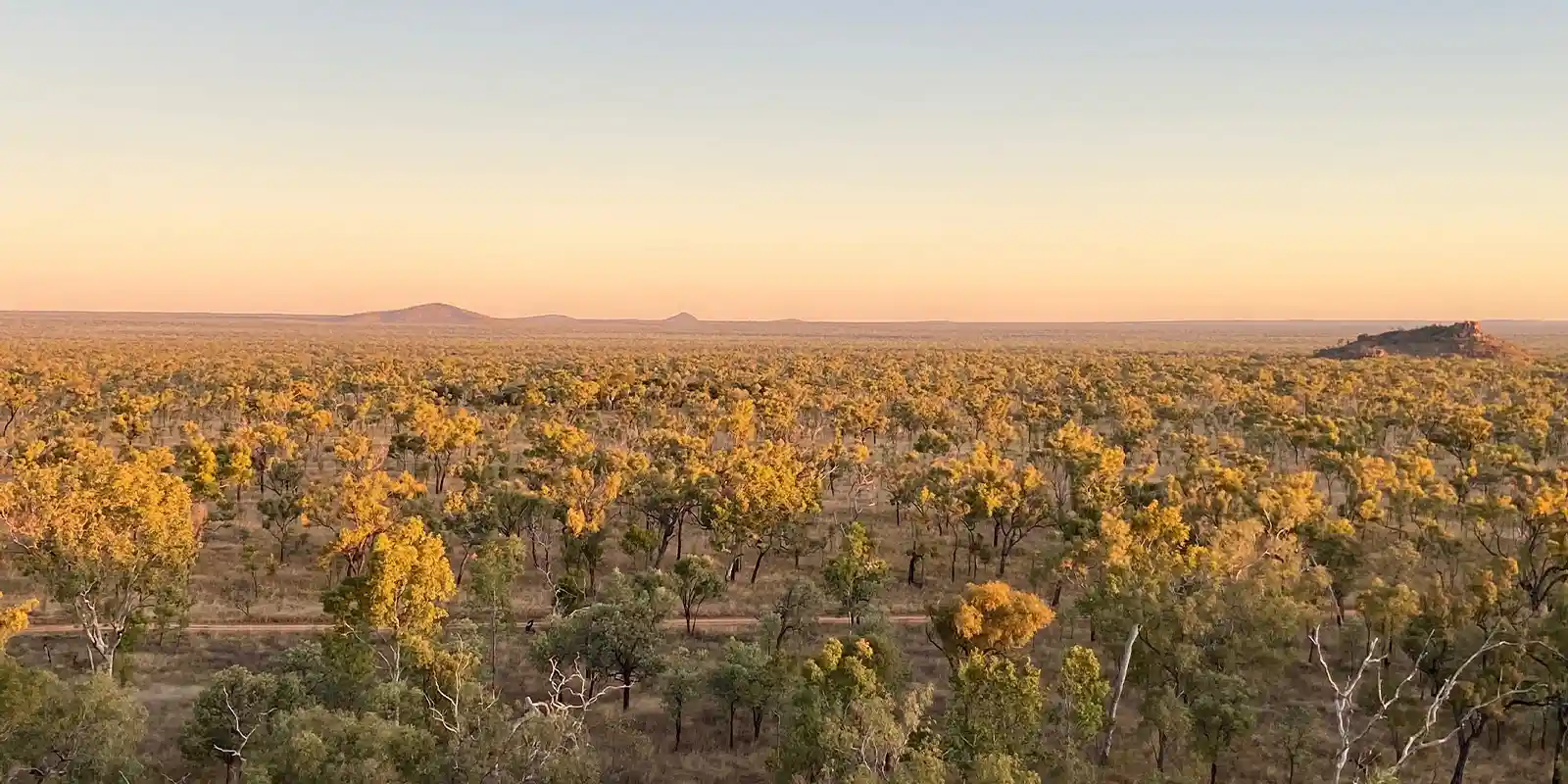 Sunset in Undara National Park, Australia