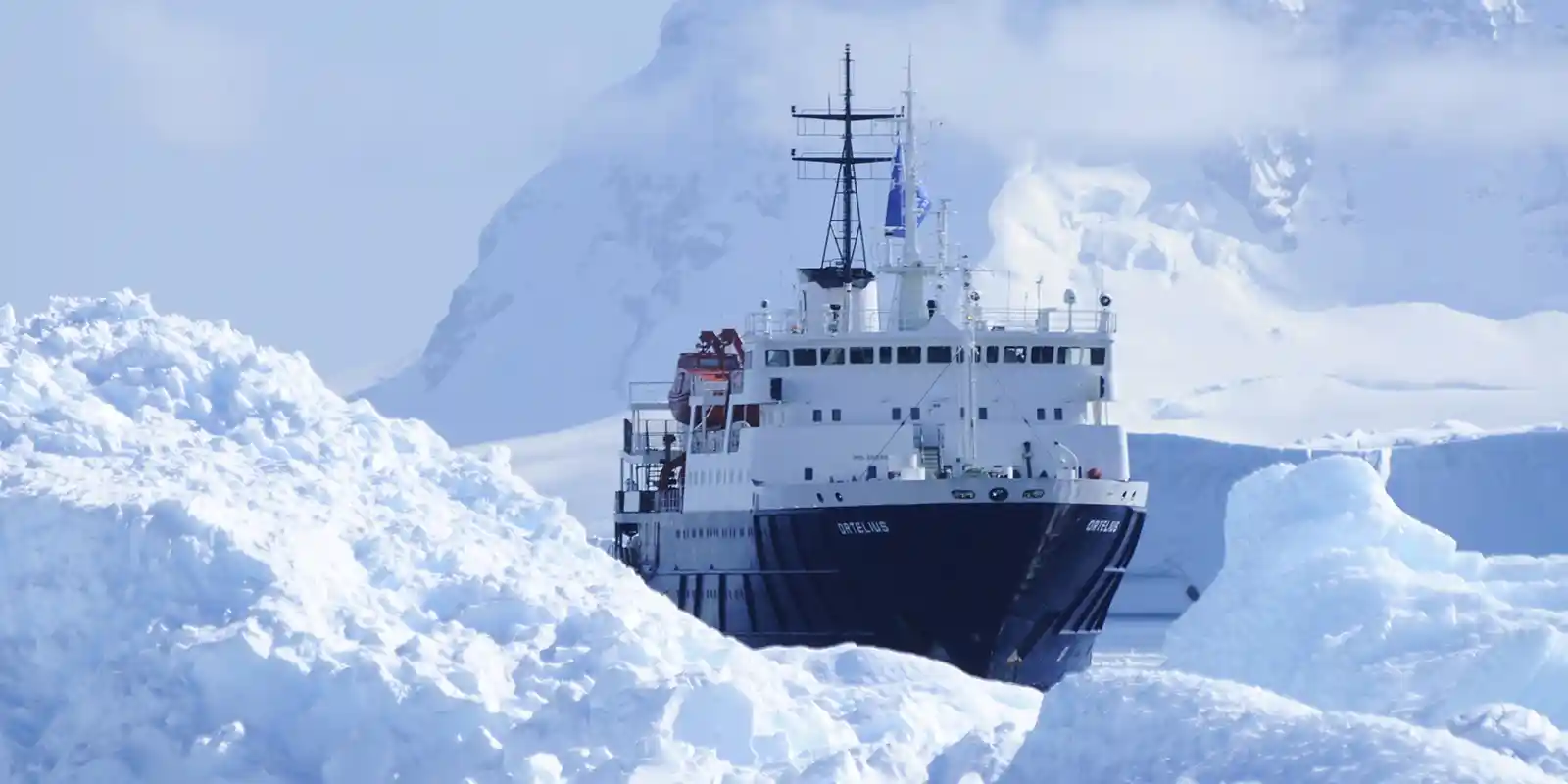 Ortelius in Cuverville, Antarctica