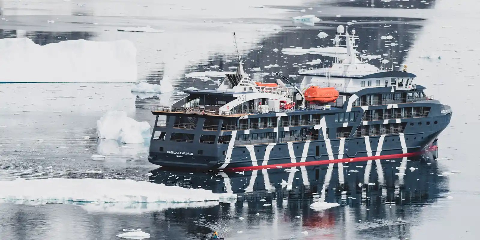 Magellan Explorer in Antarctica.