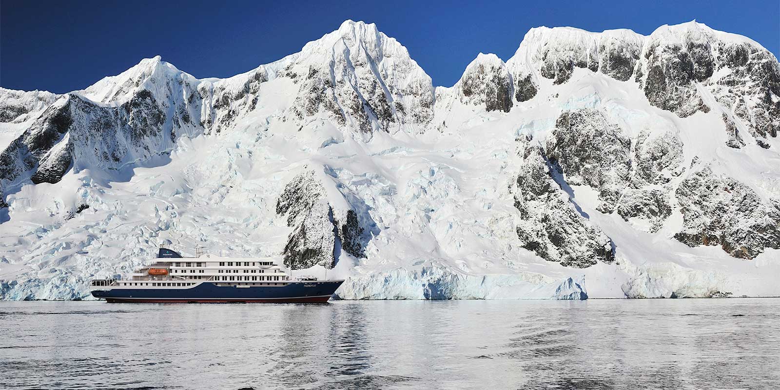 Hondius polar vessel in Antarctica