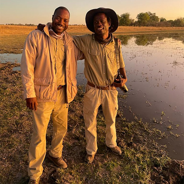 Katembo & TJ tour leaders in Botswana