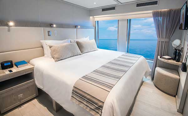 Double cabin on board Origin boat in the Galapagos