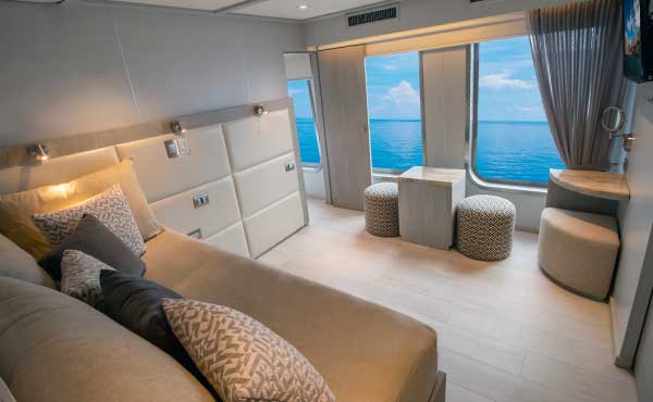 Two-bedroom suite on board Origin boat in the Galapagos