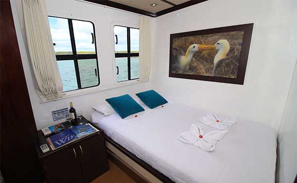 Double cabin on board Anali  in the Galapagos