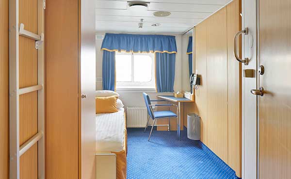Single cabin on board Ocean Nova.