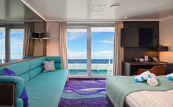 Grand suite on board Hondius polar vessel.