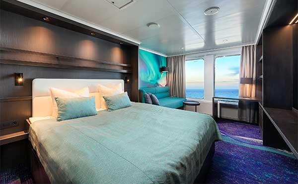 Superior cabin on board Hondius polar vessel.