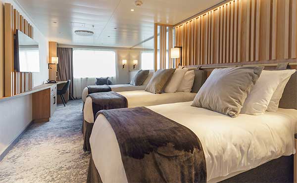 Explorer triple cabin on board Ultramarine