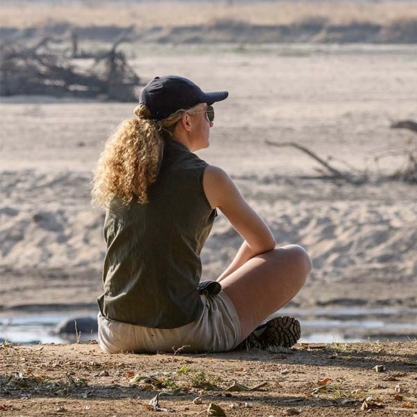 Looking out to the landscape in Tafika, Zambia