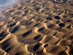 Aerial view of the incredible dune-scape in Namibia.
