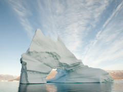 Iceberg in Scoresby Sund, Greenland. 