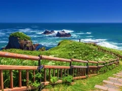 View of Cape Kiritappu, Hokkaido, Japan.