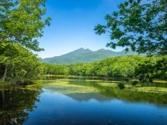 The Shiretoko Goko Lakes, Hokkaido, Japan.