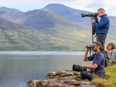 Photographers on Isle of Mull, Scotland.